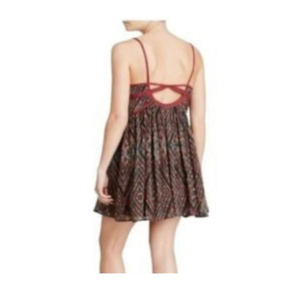 FREE PEOPLE WOMENS SUMMER DRESS PERISCOPE IN THE SKY MINI DRESS SIZE S S